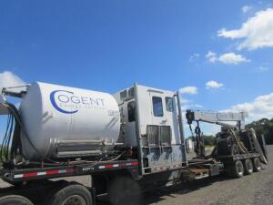 2006 Coil Tubing Unit; on Tri-Axle Trailer, HydraRig HR635 INJECTOR, 2008, CVA Nitrogen Tank, National 600E Series Jib, S/N 291822, Johnson 12.5t Bock