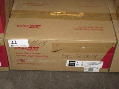 SOLAREDGE SE5000H-US000BNU4 SINGLE PHASE INVERTER 5.0KW HD WAVE 1PH GRID TIED (NEW)