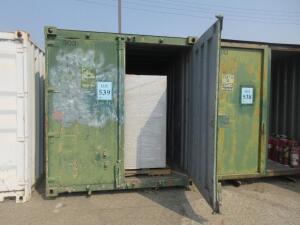 20FT SHIPPING CONTAINER WITH CONTENTS CABINETS AND WINDOWS
