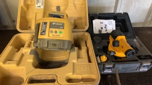 TOPCON AUTO LEVELING ROTARY LASER LEVEL W/ TOPCON LS70C CONTROLLER AND STAND
