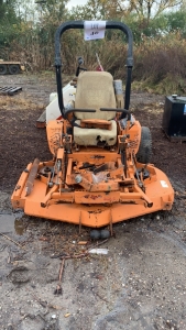 SCAG TURF TIGER STT61 ZERO TURN RIDING LAWN MOWER W/ KOHLER COMMAND PRO AIR COOLED 27HP ENGINE (MISSING PARTS)