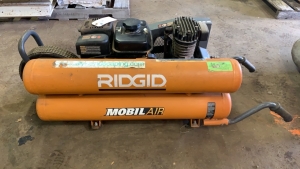 RIDGID GAS WHEEL BARROW COMPRESSOR 8 GAL. MODEL: GP80145SW