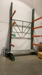 Lot 1 Sec. Cantilever Rack With 8 - 48 Arms, Approx. 16 ft Height (Location: 879 F Street, suite 110, West Sacramento, CA 95605)