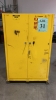 Justrite 90 Gal. Flammable liquid cabinet with contents (Location: 879 F Street, suite 110, West Sacramento, CA 95605)
