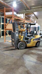 CAT P5000 LP FORKLIFT 5000LBS CAP. 5012HRS, SIDESHIFTER, S/N-AT3503081 #267 (LOCATED AT 2210 S DUPONT DR. ANAHEIM CA 92806)