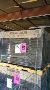 LOT QTY 26 PANELS, SILFAB SOLAR SIL-320NL, SOLAR PANELS 320 WATTS 60 CELL (NEW)
(LOCATED AT 4530 N WALNUT RD. NORTH LAS VEGAS NV 89081)