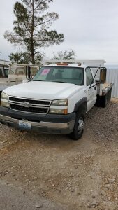 2005 CHEVY SILVERADO C3500 FLAT BED TRUCK (BAD TRANSMISSION) VIN#1GBJC34U45E169849 (#710) (LOCATED AT 4530 N WALNUT RD. NORTH LAS VEGAS NV 89081)