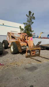 SKY TRACK M-10054 (NEEDS NEW BEARING 1 BACK WHEEL) TELEHANDLER ,10,000 LBS CAP. 6441 HRS, S/N-16250 (LOCATED AT 4530 N WALNUT RD. NORTH LAS VEGAS NV 8