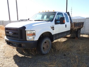 2008 Ford F-350 Super Cab 4X4, 1FDWX37RX8EB44046, Miles 71,958, Company ID LV0447 (located at 6076 Broken Rock Circle, South Jordan, Utah 84095)