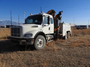 2005 Freightliner M2 112 w/ Hoist, VIN# 1FVHC5DL35HV35803, Miles 23,408, Company ID TC0088 (located at 6076 Broken Rock Circle, South Jordan, Utah 840