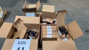 Lot Asst'd Unirac EndClamps, (1) box of MC4 Female connectors, and (1) Box MC4 male connectors (Location: 879 F Street, suite 110, West Sacramento, CA 95605)