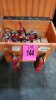 LOT OF 17 FIRE EXTINGUISHERS W/ CART