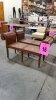 LOT OF 2 , WOOD COLONIAL BENCHES