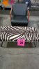 2 PCS SET MICHAEL KORS ZEBRA BENCH AND ACCENT CHAIR