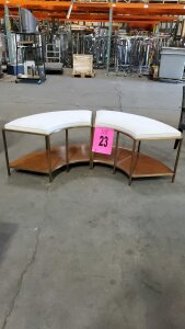 LOT OF 2 LUNE BENCHES