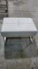 LOT OF 8 , 32X20 INCH GLITTER GREY BENCHES - 2