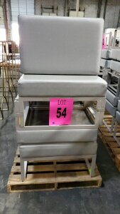 LOT OF 15, 32X20 INCH GLITTER GREY BENCHES