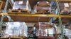LOT OF 9 ASST'D ROUND TIERED DISPLAY TABLES WALNUT - 3