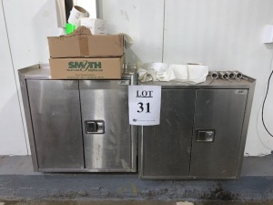 (2) JAMCO STAINLESS STEEL STORAGE CABINETS