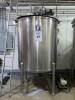 FELDMEIER STAINLESS STEEL VERTICAL INSULATED MASH TANK, 316L, 600 GALLON, DISH BOTTOM, 56" ID W/ SINGLE PIECE BRIDGE & REMOVABLE COVERS, WITH AGITATOR, COMPANY ID: TK-203 (2017)