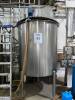 STAINLESS STEEL VERTICAL INSULATED MASH TANK, 316L, 600 GALLON, DISH BOTTOM, 56" ID W/ SINGLE PIECE BRIDGE & REMOVABLE COVERS, WITH AGITATOR