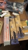 LOT OF ASSTD HUNTING KNIVES WITH DESK AND CHAIR - 9