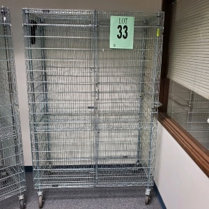 50''X25''X78'' IRSG MOBILE SECURITY CAGE