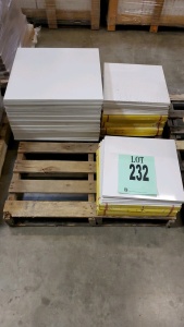 ASST'D PORCELAIN TILES, (28) 24x24, (48) 18x18