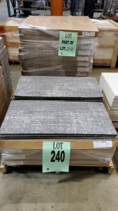 1530sf GREY SLATE INDUSTRIAL CARPET TILE, 36"x18", 34 CARTONS (10 EACH)