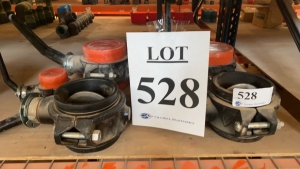 LOT (3) SCI 6 INCH GRVED BUTTERFLY VALVE, - (2) VICTAULIC 6 INCH BUTTERFLY VALVE, (1) SCI 3 INCH - BUTTERFLY VALVE - (LOCATION: - 3401 Garden City Hwy Midland, TX 79705)