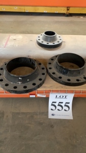 LOT ASST'D 4 INCH ,6 INCH, 8 INCH BLEED RING, AND 1 1/2 INCH, 2-1/16 INCH, 8 INCH, - 4 INCH FLANGE, PLUS ASST'D FLANGE ADAPTERS, - (LOCATION: - 3401 Garden City Hwy Midland, TX 79705)