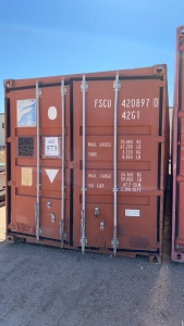 2001 - 40 FT SHIPPING CONTAINER, INTERNAL 39 FT, X 7 FT WIDTH X 7 FT HEIGHT, TYPE: SC40-FCS-01, (NO CONTENTS), (DELAY PICK-UP),(LOCATION: - 3401 Garden City Hwy Midland, TX 79705)