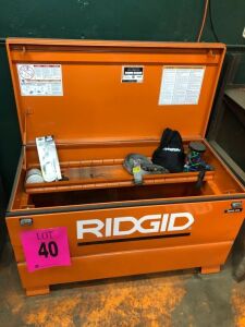 Ridgid 2048-OS Storage Chest w/Asst'd Electrical Parts/Straps *102 N Midway Rd Cordele, GA 31015*