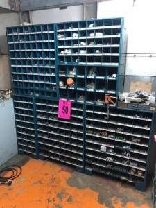 5 Piece Hardware Cabinets w/Asst'd Nuts/Bolts/Fuses/PVC Fittings *102 N Midway Rd Cordele, GA 31015*