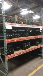 LOT OF MISC REDUCING WELD TEES, CROSSES.
APPROXIMATELY 180 PIECES.
ALL ON 1 SECTION OF PALLET RACK.
PALLET RACK NOT INCLUDED.
LOCATED IN CARLSBAD NM.