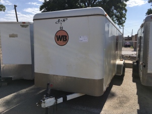 TRAILER, UNIT T89, 2012 S&H CARGO TRAILER, 20 FT X 7 FT, DUAL AXLE, AS SHOWN.
LOCATED IN CARLSBAD NM.
WITH TITLE, TITLE WILL BE SENT TO THE BUYERS REGISTERED ADDRESS WITHIN ABOUT 14 DAYS.