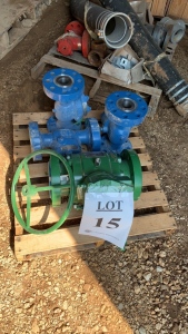 LOT OF (20) ASSTD VALVES: SIZES: 4, 2-1/16 INCH, 8 INCH AND 2 INCH (BACK WAREHOUSE) (LOCATION: Jourdanton, TX)