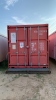 SHIPPING CONTAINER ON SKID APROX 19FT WITH METAL SHELVING, ASSTD FLANGES AND TEE PIPES SHIPPING CONTAINER APROX 19FT WITH METAL SHELVING, ASSTD FLANGES AND TEE PIPES (LOCATION: 1900 TX-97, PLEASONTON, TX 78064)