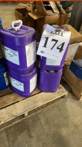 LOT (5) ROYAL PURPLE SYNFILM 100 INDUSTRIAL OIL, 5 GALLON PAIL, (LOCATION: 91-480 MALAKOLE STREET, KAPOLEI, HI), (WEST SIDE)