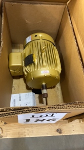 BALDOR EM3774T MOTOR, 10 HP, 1760 RPM, FRAME: 215T, 3 PH, 230/460 VOLTZ, 60 HZ, (LOCATION: 91-480 MALAKOLE STREET, KAPOLEI, HI), (WEST SIDE)