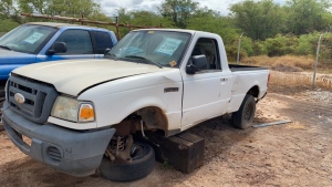 2009 FORD RANGER PICK-UP TRUCK, (NO TITLE), (NOT RUNNING),, VIN# 1FTYR10D99PA33388, LIC# 468TTB, (LOCATION: 91-325 Komohana St, Kapolei, HI 96707), (EAST SIDE)