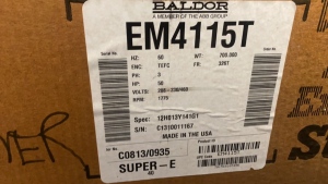 BALDOR RELIANCE EM4115T MOTOR, 50 HP, 1775 RMP, FRAME: 326T, 60 HZ 3 PH, 208-230/460 VOLTS, (LOCATION: 91-480 MALAKOLE STREET, KAPOLEI, HI), (WEST SIDE)