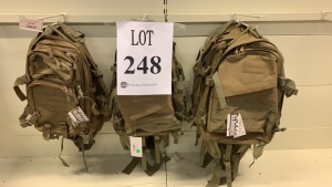 (7) KHAKI HIKING BAG (ROW 1)