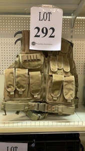 (4) KHAKI TACTICAL VEST (ROW 4)