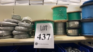 LOT OF ASST'D (24 ROLLS) (22) BUNDLES) OF GALVANIZED STEEL WIRE (ROW 21)