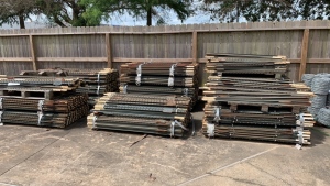 LOT OF ASST'D STEEL PILE APPROX. (1000) 5FT, APPROX. (1000) 5.5FT, APPROX. (1000) 6FT, APPROX. (600) 6.5FT AND APPROX (400) 7FT (YARD)