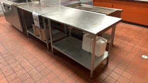 (6) STAINLESS STEEL TABLES 4'FT AND (1) STAINLESS STEEL TABLES 5'FT (RESTURANT)