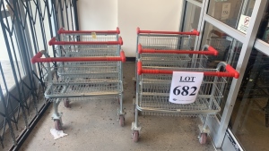 (12) FLAT CARTS (FRONT OF STORE)