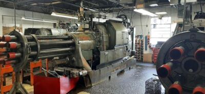 1978 Acme Gridley Model RB-8 Screw Machine, 3 ½” Capacity, Automatic, 8-Spindle, W/ Reel, Stand, Trusty Cook Silencer Stock Tubes, Chip Conveyor, Coolant Pump, S/N BM-94057 (Olivet, Michigan)