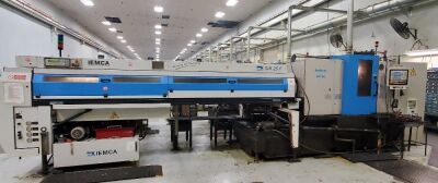 2001 Schutte AG-20 8-Spindle Automatic Screw Machine, S/N 10-01, 20 mm Capacity, 80 mm Max Part Length, Spindle Speeds to 10,000 RPM, Granite Base, .5 Second Index Idle Time, Pick-Off & Back Work, W/ Siemens Model OP-27 Control, CRT, Touchpad, 2000 IEMCA